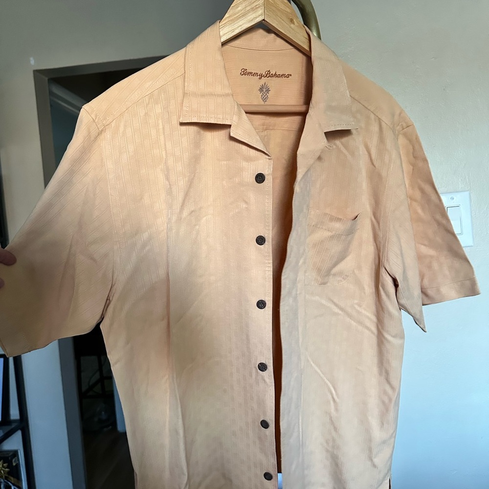 Tommy Bahama Men's Peachy Orange Short Sleeve Shirt